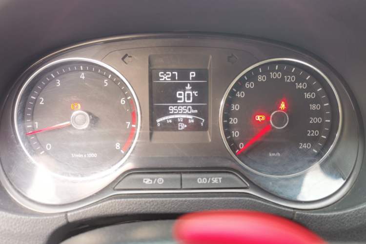 Used Volkswagen Polo 2014 1.4L Automatic Comfort Edition Odometer Close Up
