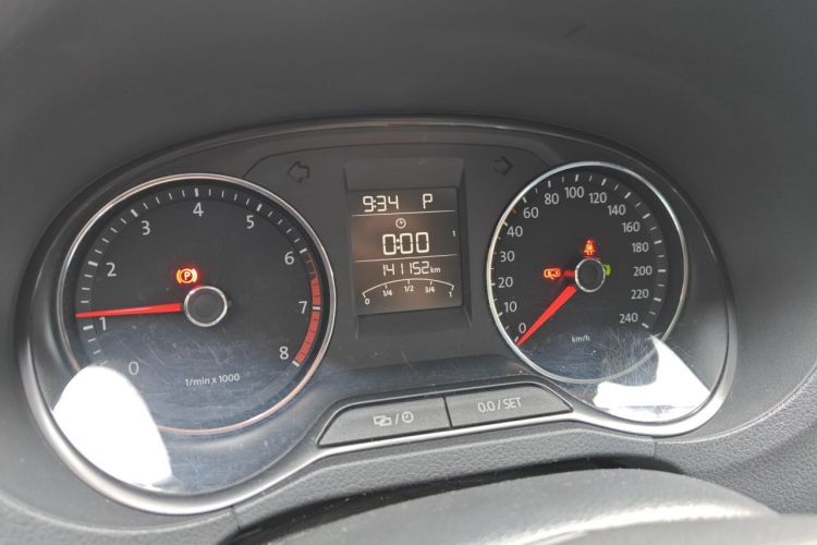 Used Volkswagen Polo 2014 1.4L Automatic Comfort Edition Odometer Close Up