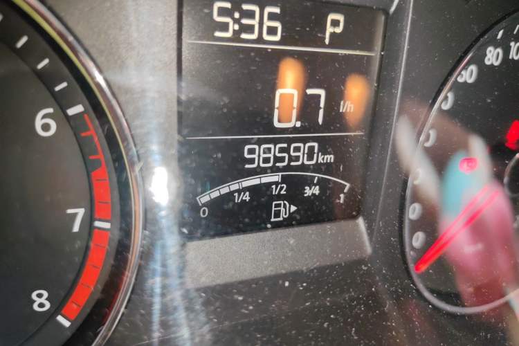 Used Volkswagen Polo 2014 1.6L Automatic Luxury Edition Odometer Close Up