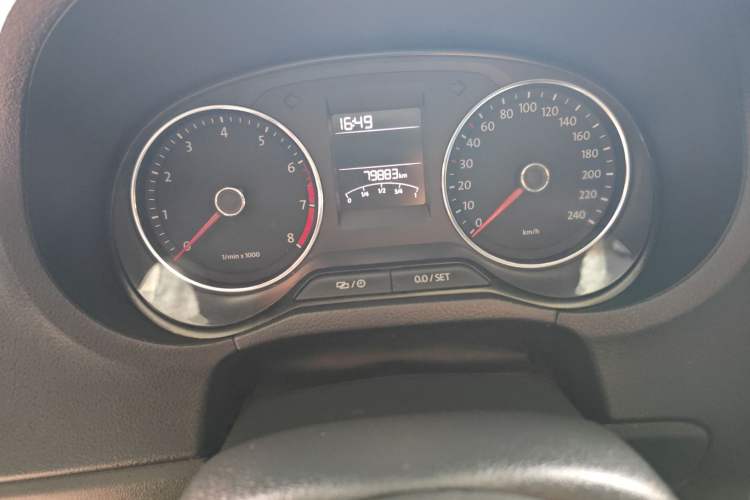 Used Volkswagen Polo 2014 1.4L Automatic Comfort Edition Odometer Close Up