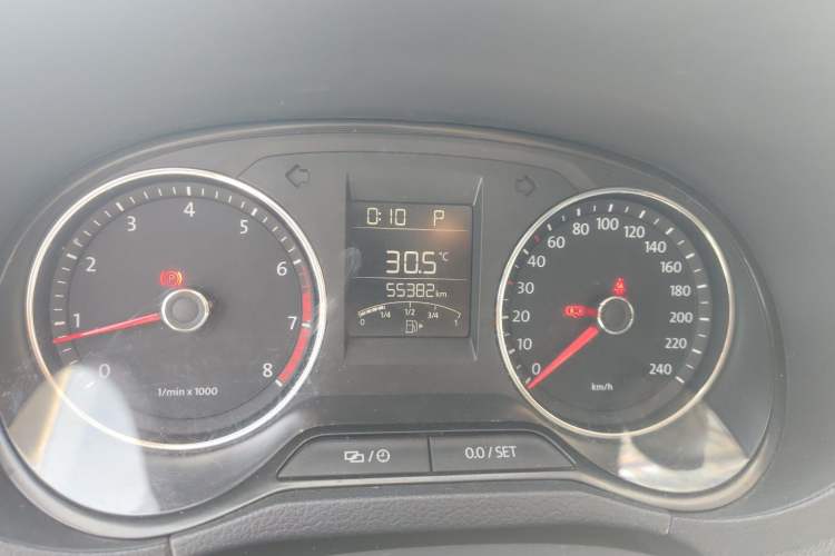 Used Volkswagen Polo 2014 1.4L Automatic Comfort Edition Odometer Close Up