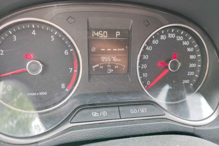Used Volkswagen Polo 2014 1.4L Automatic Comfort Edition Odometer Close Up