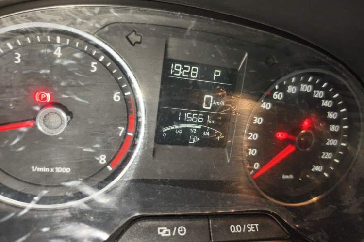 Used Volkswagen Polo 2014 1.6L Automatic Comfort Edition Odometer Close Up