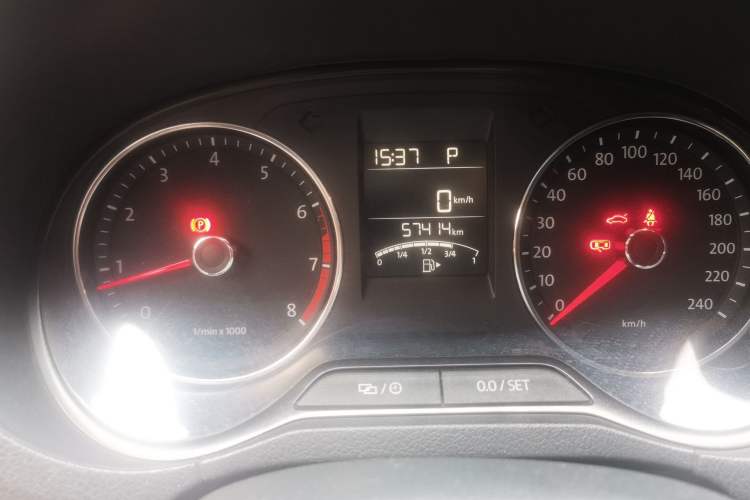 Used Volkswagen Polo 2014 1.4L Automatic Comfort Edition Odometer Close Up