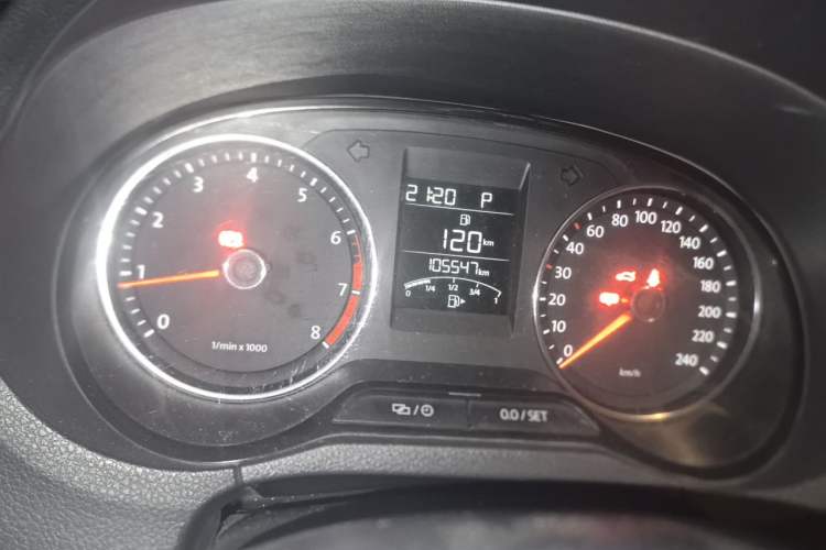 Used Volkswagen Polo 2014 1.6L Automatic Comfort Edition Odometer Close Up