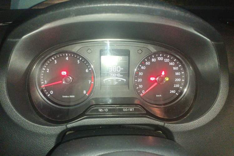 Used Volkswagen Polo 2014 1.4L Automatic Comfort Edition Odometer Close Up