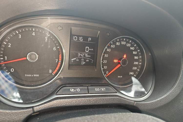 Used Volkswagen Polo 2014 1.4L Automatic Comfort Edition Odometer Close Up