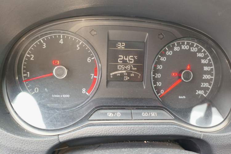 Used Volkswagen Polo 2014 1.4L Manual Fashion Edition Odometer Close Up
