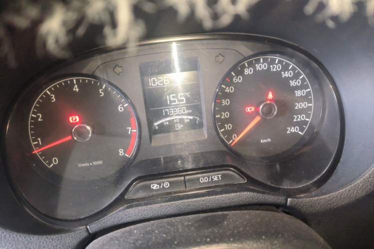 Used Volkswagen Polo 2014 1.4L Manual Fashion Edition Odometer Close Up
