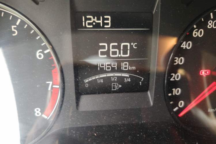 Used Volkswagen Polo 2014 1.4L Manual Fashion Edition Odometer Close Up
