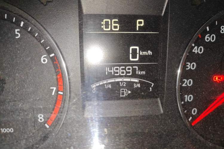 Used Volkswagen Polo 2014 1.6L Automatic Luxury Edition Odometer Close Up