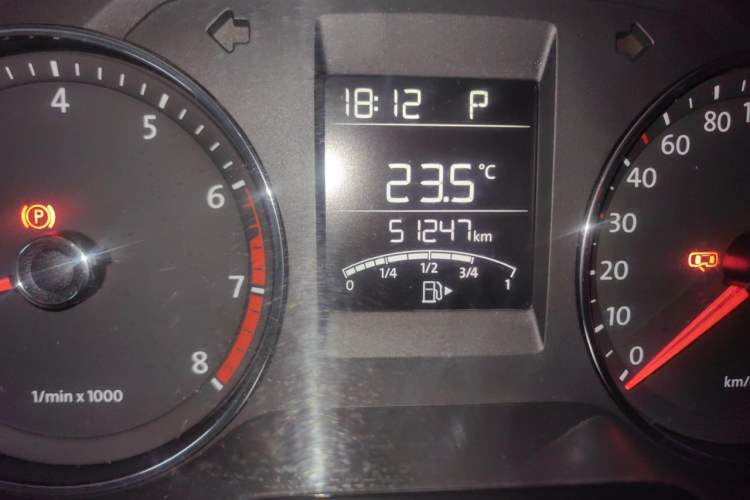 Used Volkswagen Polo 2014 1.4L Automatic Comfort Edition Odometer Close Up
