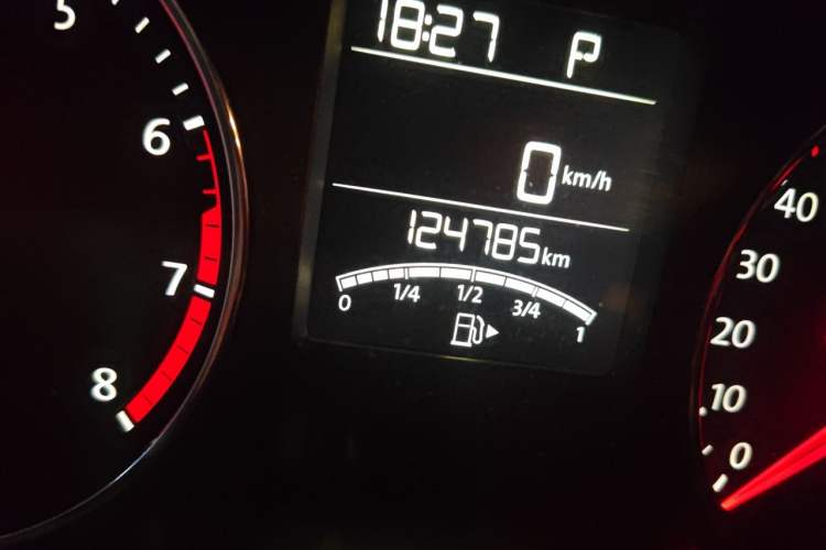 Used Volkswagen Polo 2014 1.6L Automatic Luxury Edition Odometer Close Up
