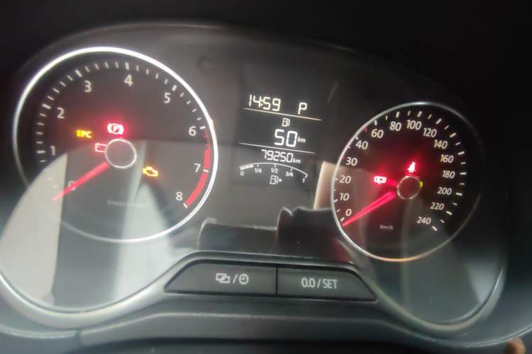 Used Volkswagen Polo 2014 1.6L Automatic Comfort Edition Odometer Close Up