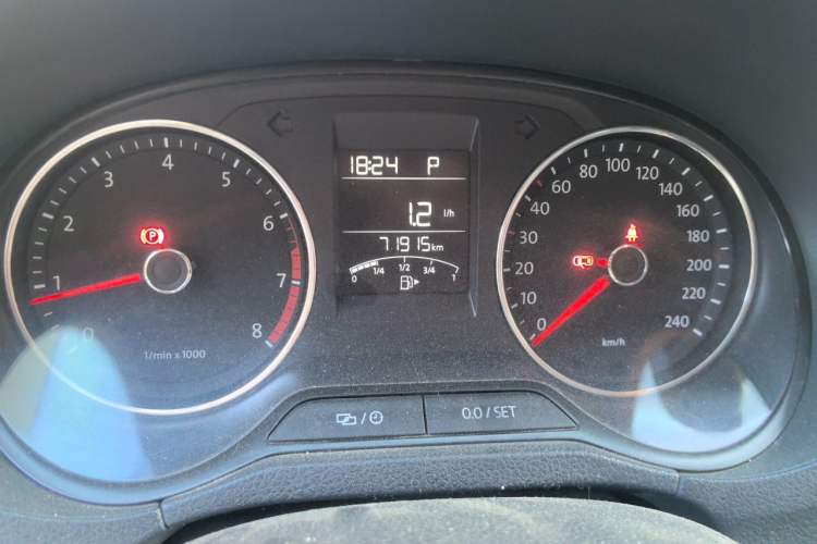 Used Volkswagen Polo 2014 1.4L Automatic Comfort Edition Odometer Close Up