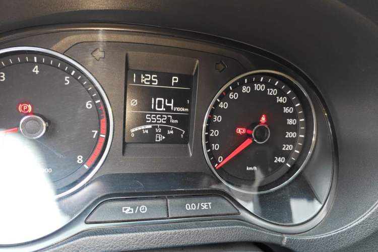Used Volkswagen Polo 2014 1.6L Automatic Comfort Edition Odometer Close Up