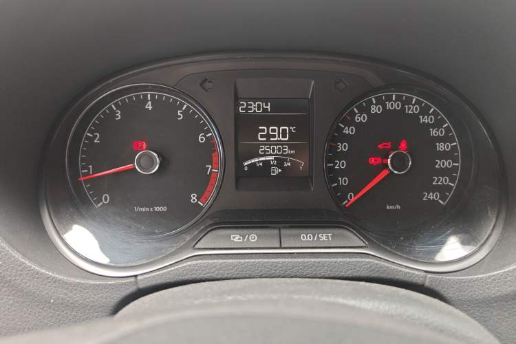Used Volkswagen Polo 2014 1.4L Manual Fashion Edition Odometer Close Up