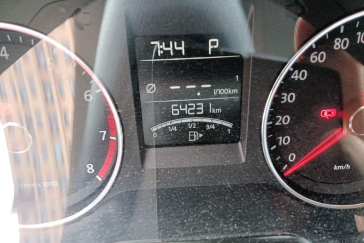 Used Volkswagen Polo 2014 1.6L Automatic Luxury Edition Odometer Close Up