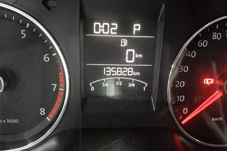 Used Volkswagen Polo 2014 1.6L Automatic Luxury Edition Odometer Close Up