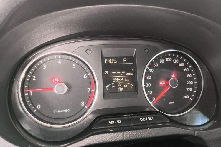 Used Volkswagen Polo 2014 1.6L Automatic Comfort Edition Odometer Close Up