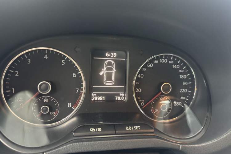Used Volkswagen Polo 2015 1.4TSI GTI Odometer Close Up