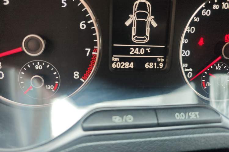 Used Volkswagen Polo 2015 1.4TSI GTI Odometer Close Up