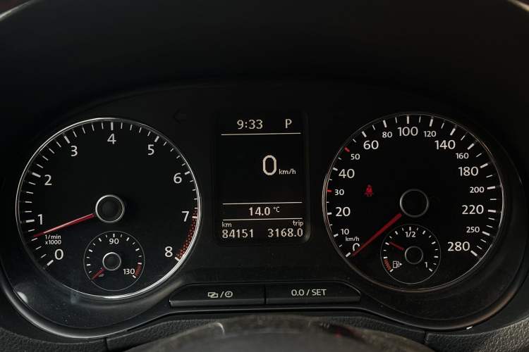 Used Volkswagen Polo 2015 1.4TSI GTI Odometer Close Up
