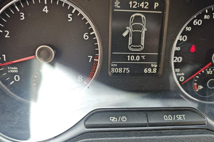 Used Volkswagen Polo 2015 1.4TSI GTI Odometer Close Up