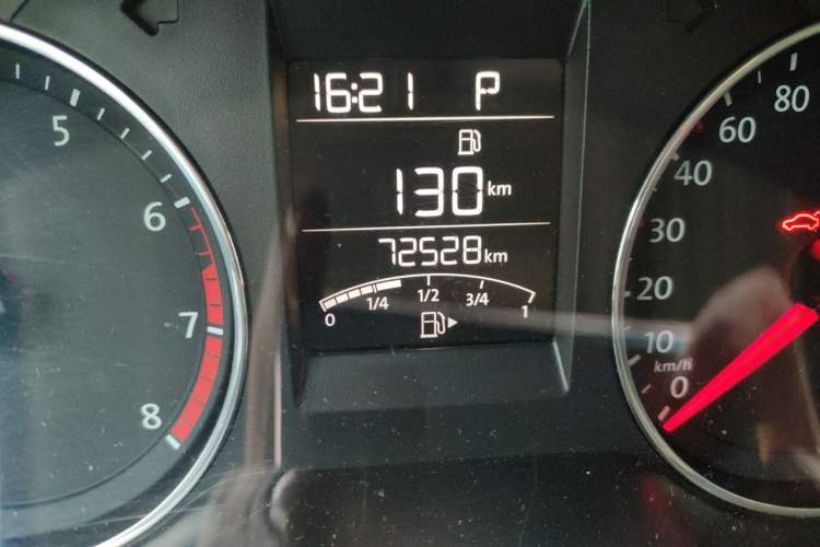 Used Volkswagen Polo 2016 1.6L Automatic Comfort Model Odometer Close Up