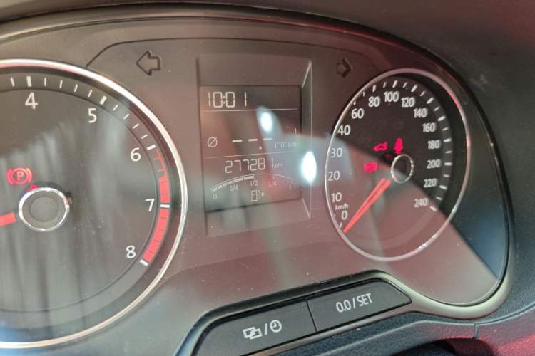 Used Volkswagen Polo 2016 1.6L Manual Comfort Model Odometer Close Up