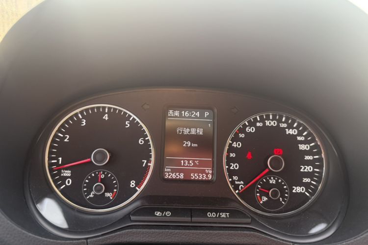 Used Volkswagen Polo 2016 1.4TSI GTI Odometer Close Up