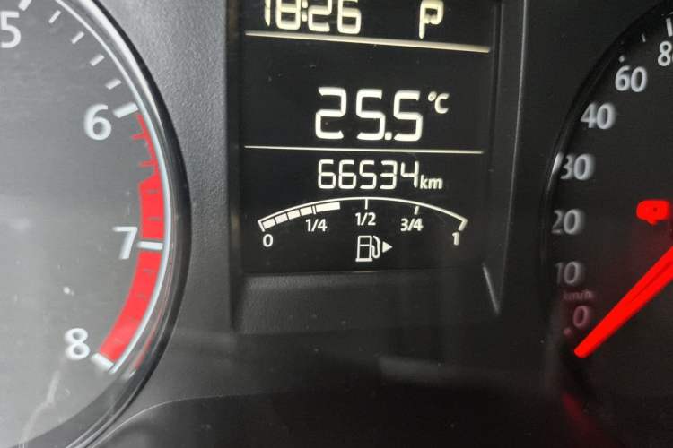 Used Volkswagen Polo 2016 1.4L Automatic Trendy Model Odometer Close Up