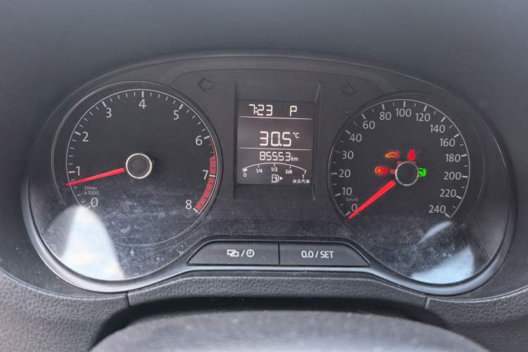 Used Volkswagen Polo 2016 1.4L Automatic Trendy Model Odometer Close Up