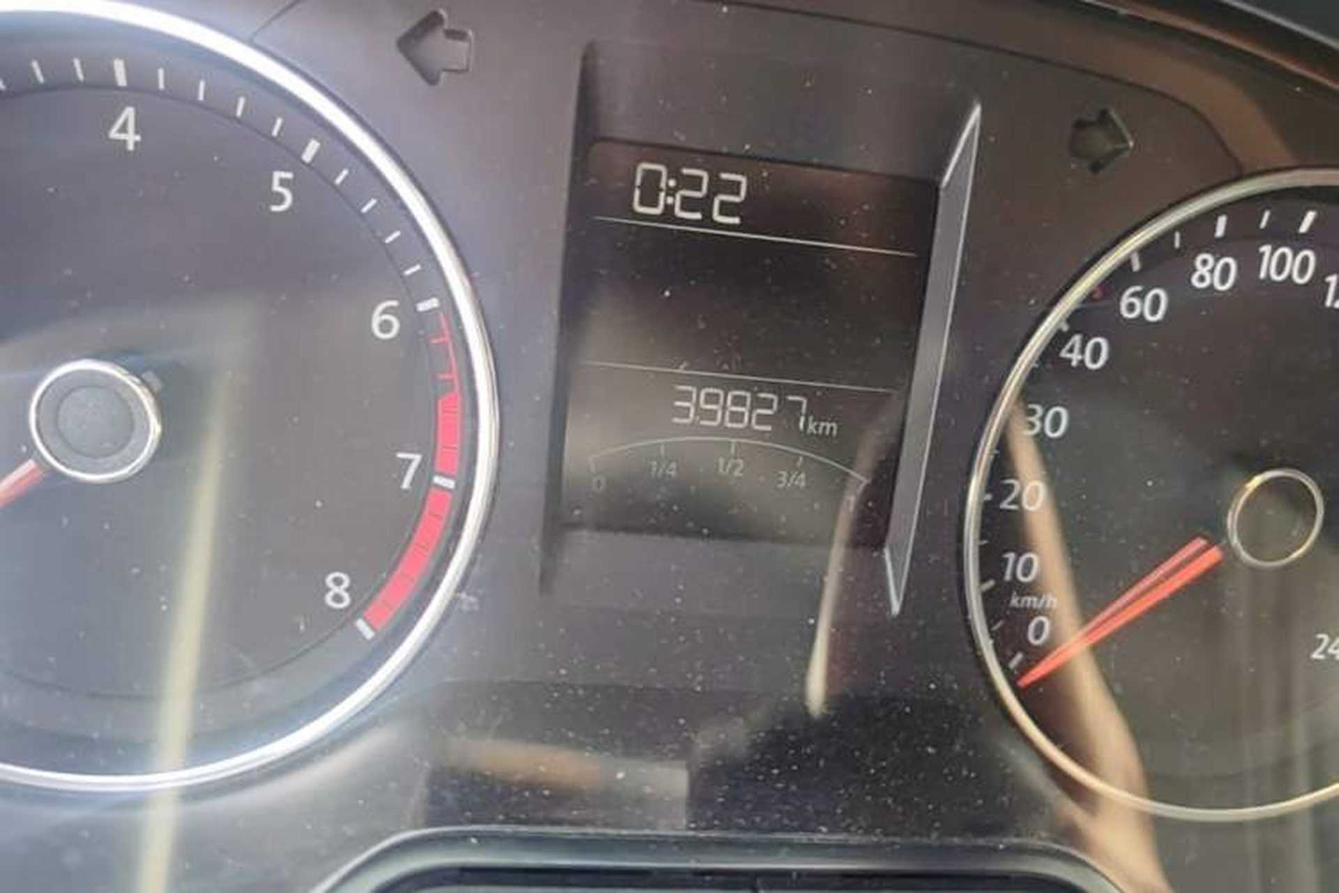 Used Volkswagen Polo 2016 1.6L Automatic Comfort Model Odometer Close Up