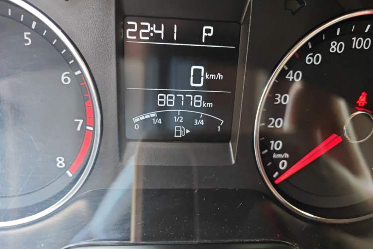 Used Volkswagen Polo 2016 1.6L Automatic Comfort Model Odometer Close Up