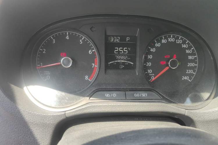 Used Volkswagen Polo 2016 1.4L Automatic Trendy Model Odometer Close Up