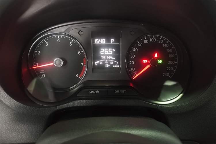 Used Volkswagen Polo 2016 1.4L Automatic Trendy Model Odometer Close Up