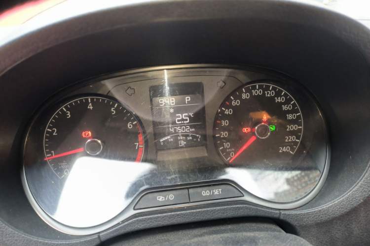 Used Volkswagen Polo 2016 1.4L Automatic Trendy Model Odometer Close Up