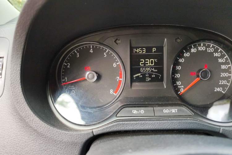 Used Volkswagen Polo 2016 1.4L Automatic Trendy Model Odometer Close Up