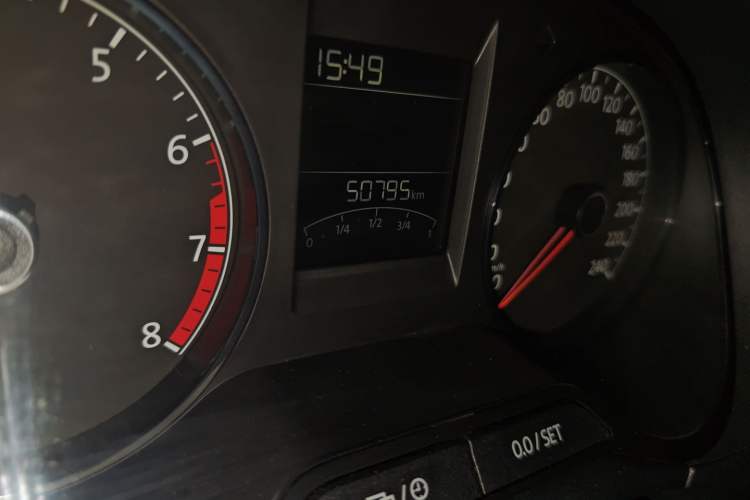 Used Volkswagen Polo 2016 1.4L Automatic Trendy Model Odometer Close Up