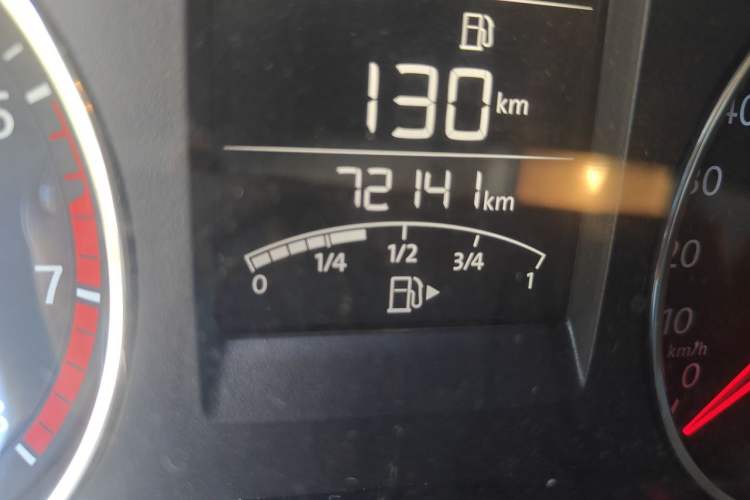 Used Volkswagen Polo 2016 1.6L Automatic Comfort Model Odometer Close Up