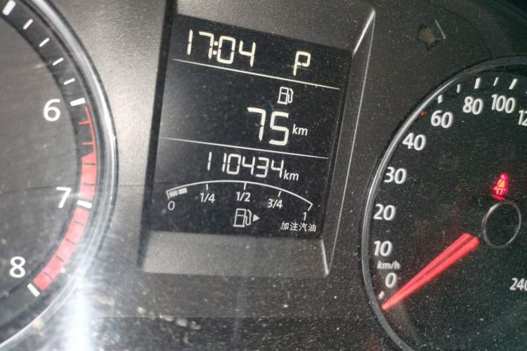 Used Volkswagen Polo 2016 1.6L Automatic Comfort Model Odometer Close Up