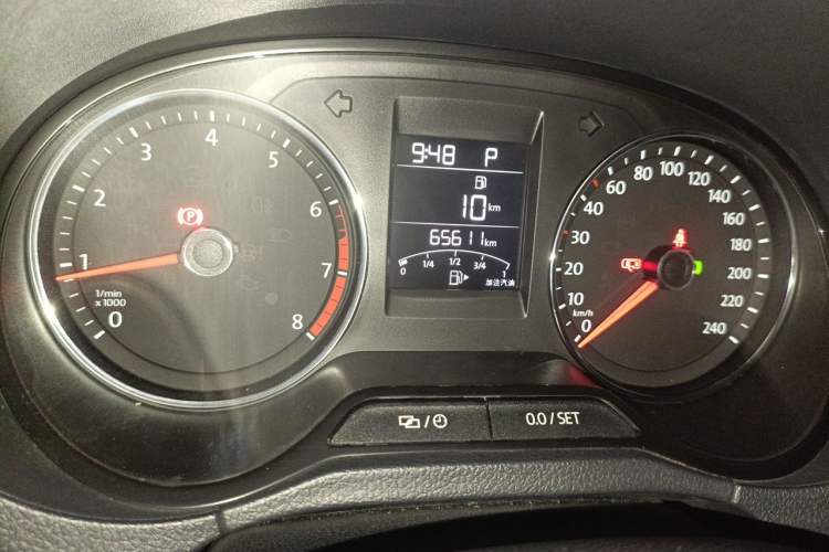Used Volkswagen Polo 2016 1.6L Automatic Comfort Model Odometer Close Up