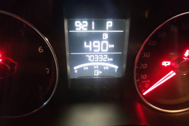 Used Volkswagen Polo 2016 1.6L Automatic Comfort Model Odometer Close Up