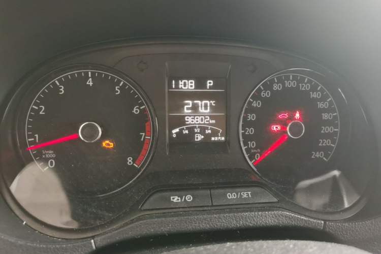 Used Volkswagen Polo 2016 1.4L Automatic Trendy Model Odometer Close Up