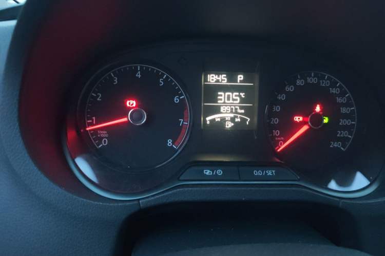 Used Volkswagen Polo 2016 1.4L Automatic Trendy Model Odometer Close Up
