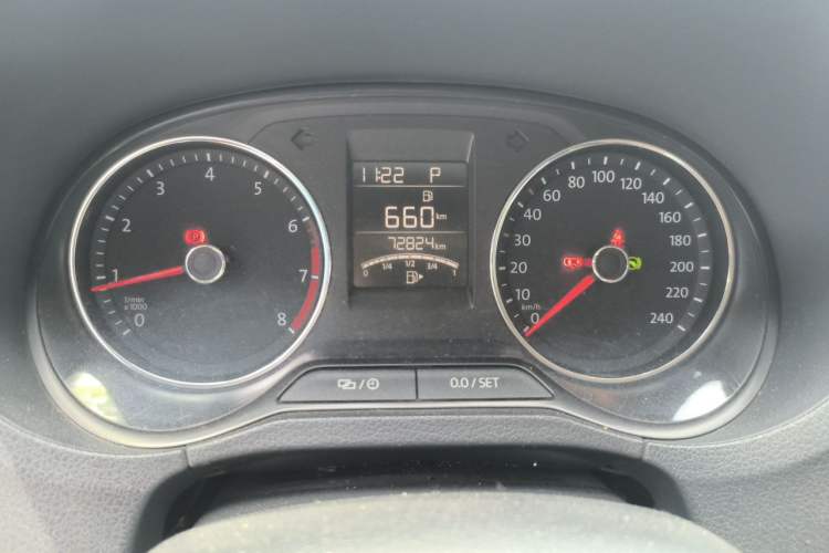Used Volkswagen Polo 2016 1.6L Automatic Comfort Model Odometer Close Up