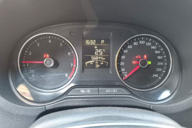 Used Volkswagen Polo 2016 1.6L Automatic Comfort Model Odometer Close Up