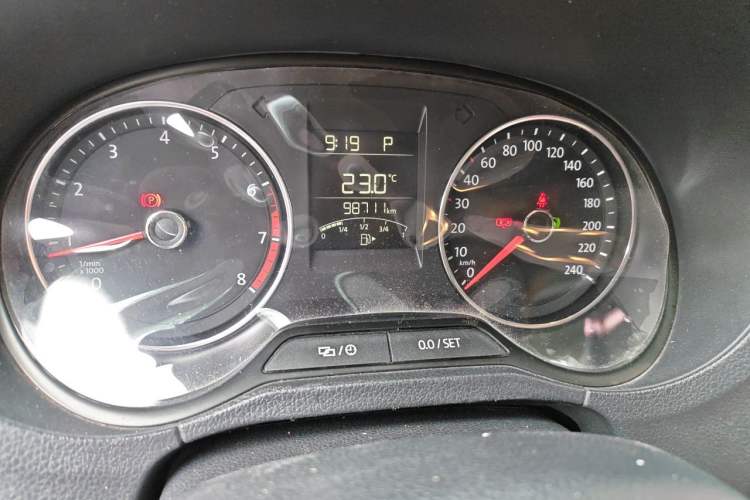 Used Volkswagen Polo 2016 1.6L Automatic Comfort Model Odometer Close Up