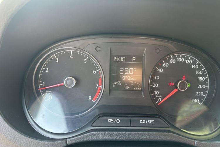 Used Volkswagen Polo 2016 1.4L Automatic Trendy Model Odometer Close Up